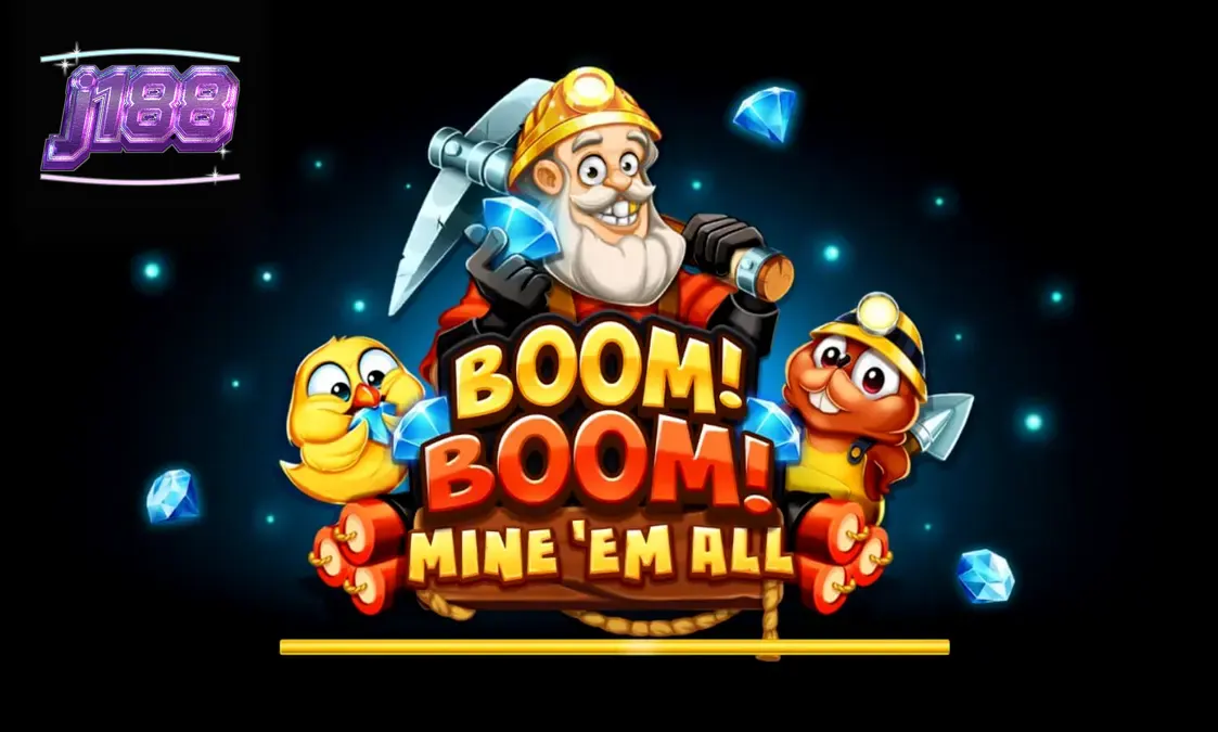 Hình ảnh chủ đề khai thác mỏ trong trò chơi Boom! Boom! Mine ‘Em All